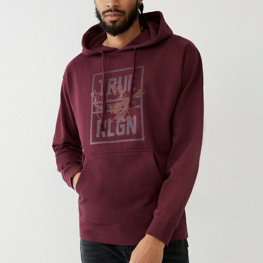 True Religion Men's Buddha Logo Pullover Hoodie